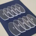 10pk 3mm, Narrow round edge bibs